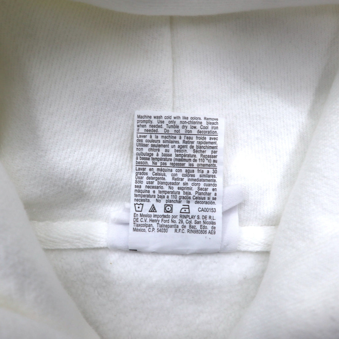 Champion Reverse Weave Pullover Hoodie 2XL White Cotton Fleece Lining EAGLE BASEBALL Blue Single Tag Reprint Made in Honduras