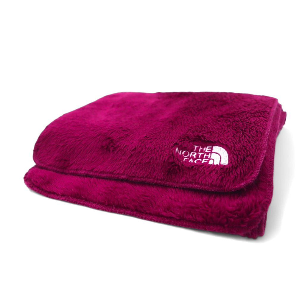 THE NORTH FACE Fleece Scarf Purple Polyester Logo Embroidery