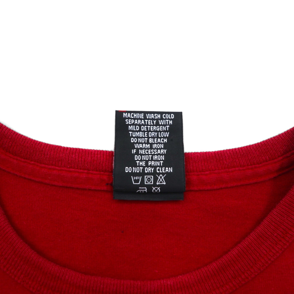 POLO JEANS COMPANY RALPH LAUREN 90s Two-Tone Docking T-Shirt, Size L, Red and Navy, Cotton