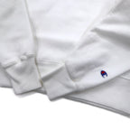Champion Reverse Weave Pullover Hoodie 2XL White Cotton Fleece Lining EAGLE BASEBALL Blue Single Tag Reprint Made in Honduras