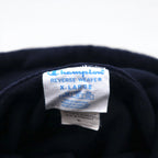 Champion リバースウィーブ REVERSE WEAVE プルオーバーパーカー 3XL ネイビー コットン 裏起毛 HOUSTON アーチロゴ 青単タグ 復刻 ホンジュラス製