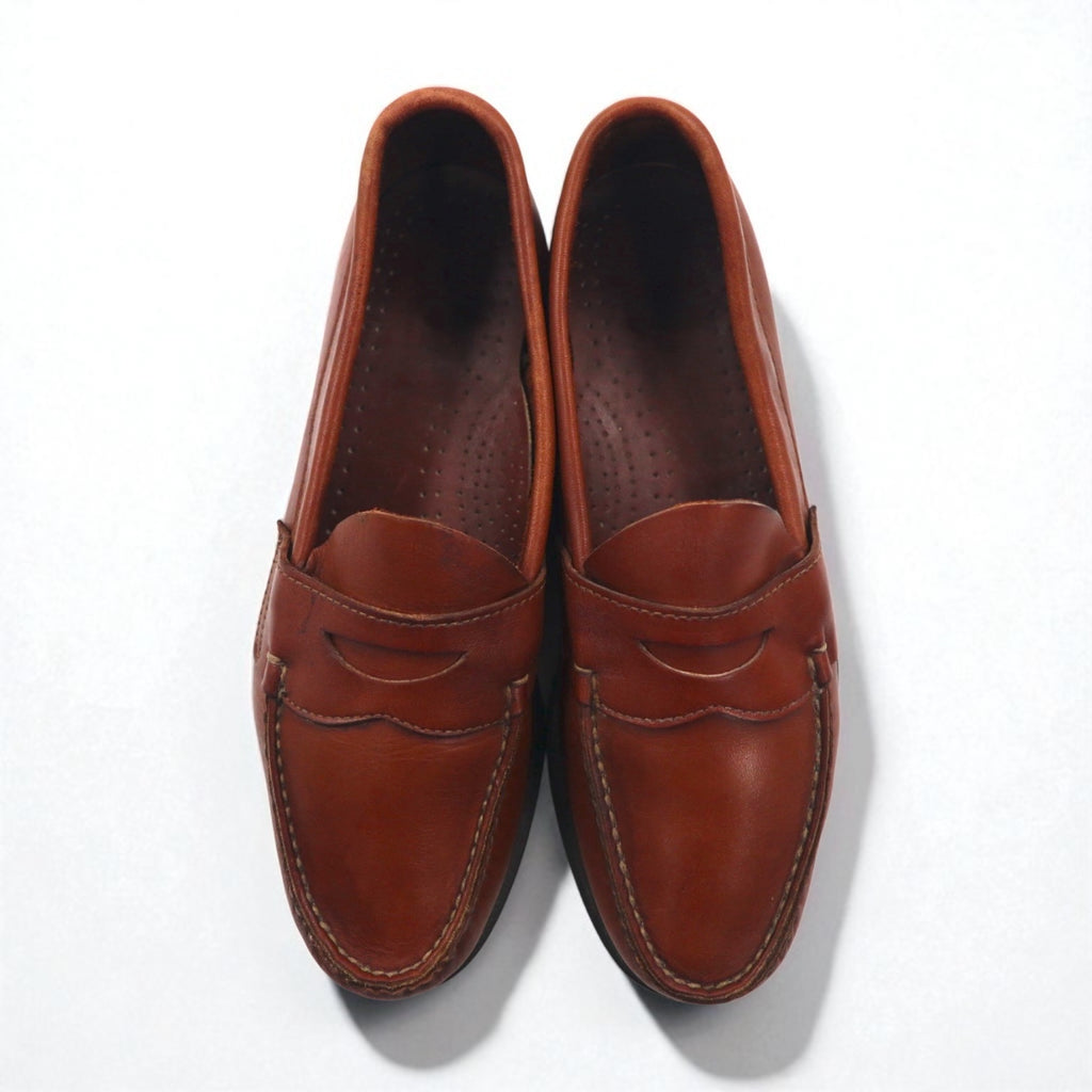 Dexter USA-made penny loafers, size 26.5cm, brown leather