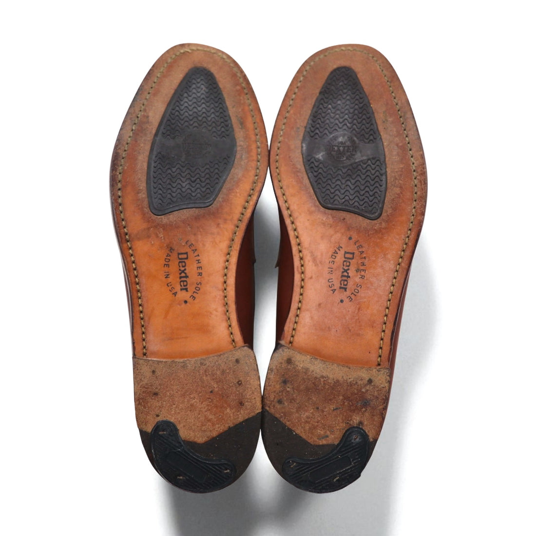 Dexter USA-made penny loafers, size 26.5cm, brown leather