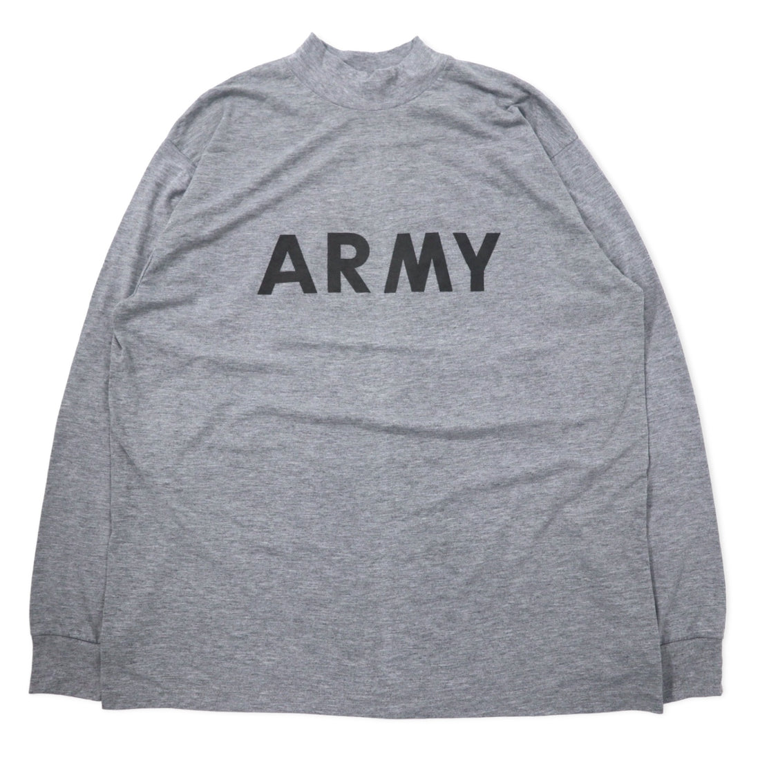 日本然リトテ-古着オンライン-US ARMY 米軍 IPFU トレーニング Tシャツ ロンT XL グレー ポリエステル ミリタリー 8415-01-465-7366-US ARMY US Army IPFU Training T-Shirt Long T XL Gray Polyester Military 8415-01-465-7366