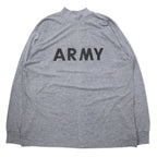 日本然リトテ-古着オンライン-US ARMY 米軍 IPFU トレーニング Tシャツ ロンT XL グレー ポリエステル ミリタリー 8415-01-465-7366-US ARMY US Army IPFU Training T-Shirt Long T XL Gray Polyester Military 8415-01-465-7366