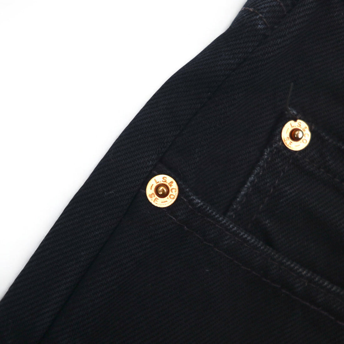 Levi's Euro Levi's 615 Black Denim Pants Medium Zipper Fly 615-0285