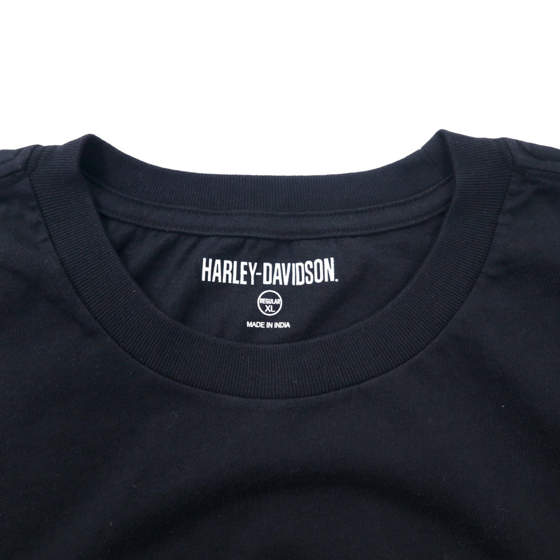HARLEY DAVIDSON ロゴプリント Tシャツ XL ブラック コットン TEE-KNIT 96101-21VM 未使用品