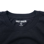 HARLEY DAVIDSON ロゴプリント Tシャツ XL ブラック コットン TEE-KNIT 96101-21VM 未使用品