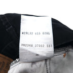 Levi's Euro Levi's 615 Black Denim Pants Medium Zipper Fly 615-0285