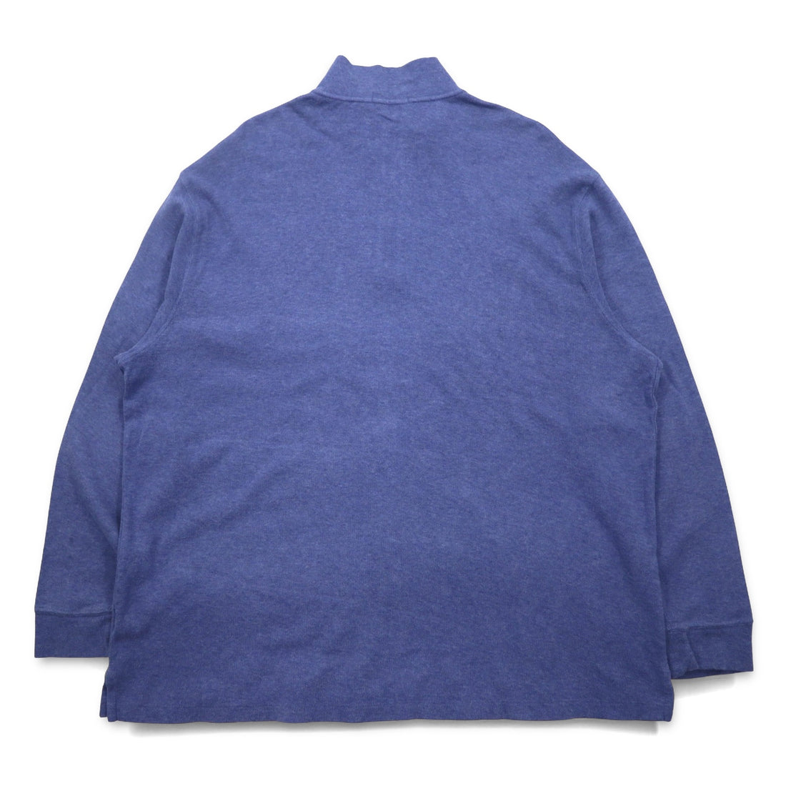 POLO RALPH LAUREN Half-Zip Sweatshirt 2XL Blue ESTATE RIB Small Pony Embroidery
