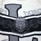 Vintage 90s Japan Made Street Sweater LESHURON SPORTS UOMO Embroidered Knit Sweater XL White