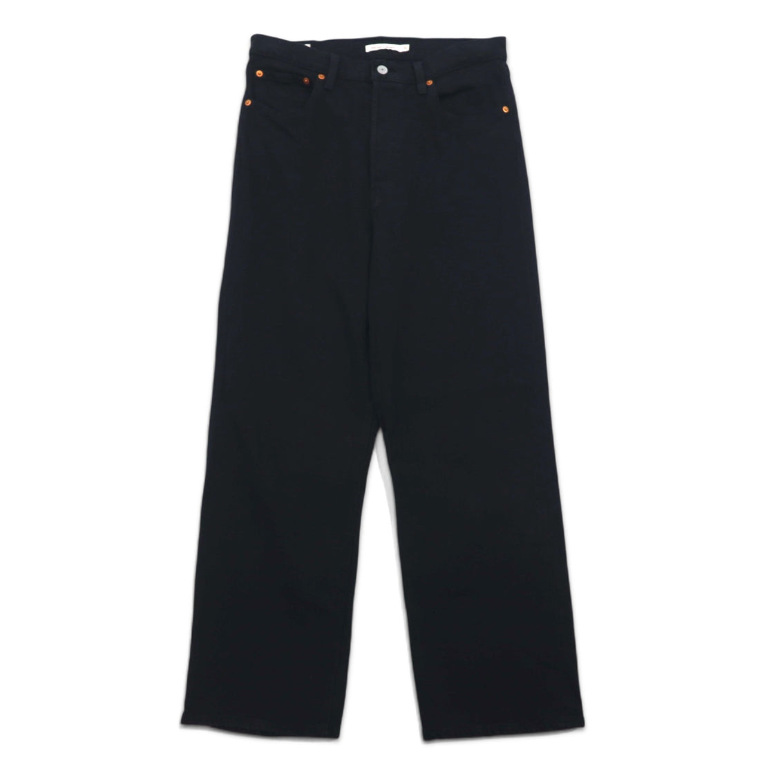 LEVI'S PREMIUM Turkish made high waist ankle denim pants size 30 black cotton big E RIBCAGE STRAIGHT ANKLE BLACK HEART 72693-0012