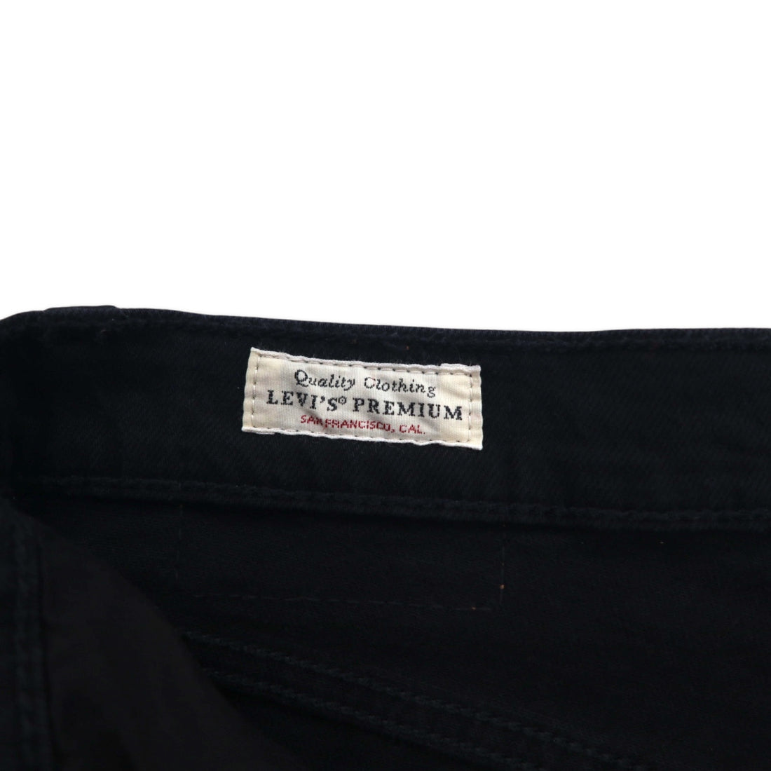 LEVI'S PREMIUM トルコ製 ハイウエスト アンクル デニムパンツ 30 ブラック コットン ビッグE RIBCAGE STRAIGHT ANKLE BLACK HEART 72693-0012