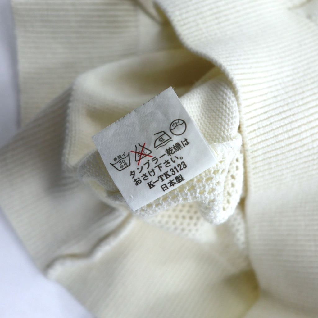 Vintage 90s Japan Made Street Sweater LESHURON SPORTS UOMO Embroidered Knit Sweater XL White