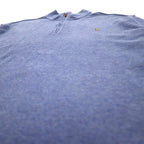 POLO RALPH LAUREN Half-Zip Sweatshirt 2XL Blue ESTATE RIB Small Pony Embroidery