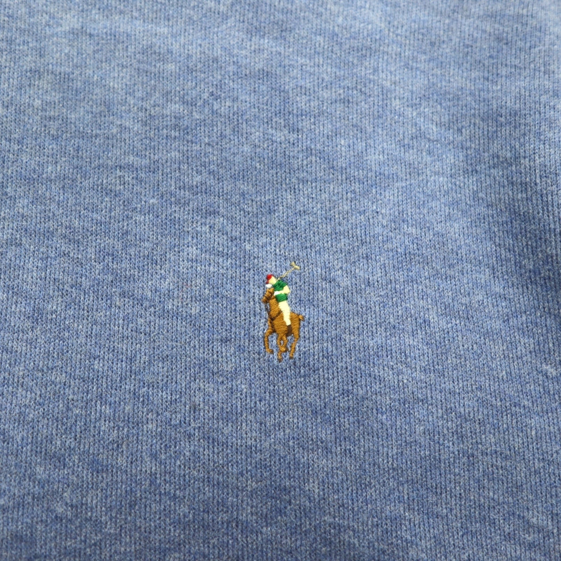 POLO RALPH LAUREN Half-Zip Sweatshirt 2XL Blue ESTATE RIB Small Pony Embroidery
