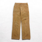 Carhartt Duck Work Pants, Medium, Beige, Cotton, Made in Nicaragua