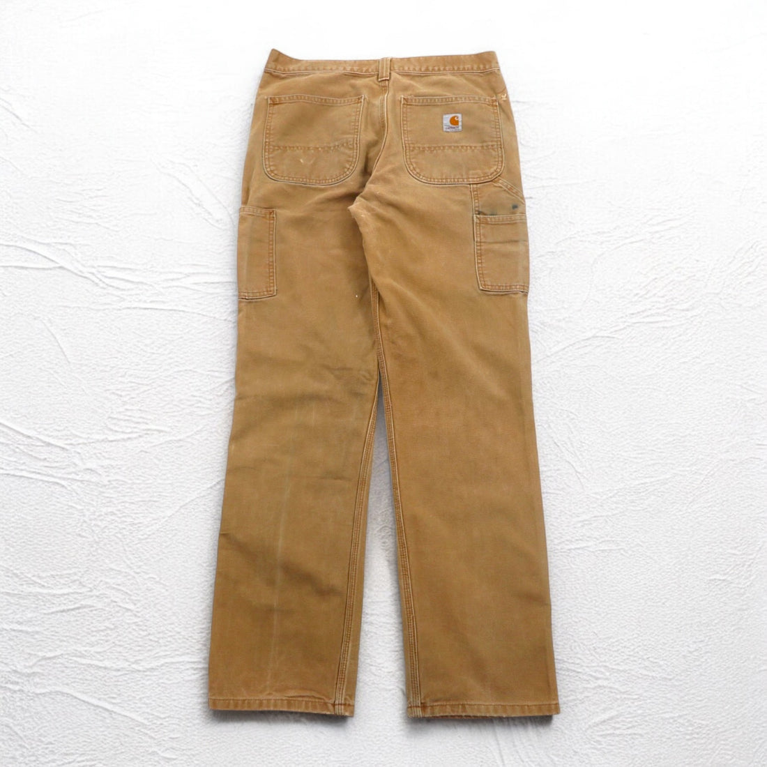 Carhartt Duck Work Pants, Medium, Beige, Cotton, Made in Nicaragua