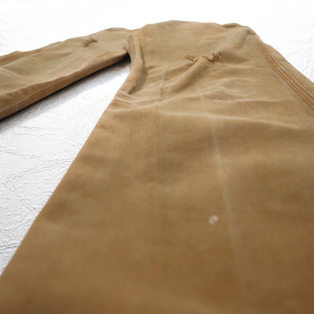 Carhartt Duck Work Pants, Medium, Beige, Cotton, Made in Nicaragua