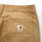 Carhartt Duck Work Pants, Medium, Beige, Cotton, Made in Nicaragua