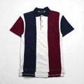 FRED PERRY Polo Shirt, Size M, Multicolor Striped Cotton, Pique, with Embroidered Logo