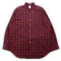 Brooks Brothers USA Tartan Check Button Down Shirt, XL, Red, Cotton