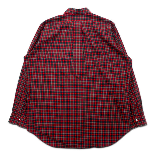 Brooks Brothers USA製 タータンチェック ボタンダウンシャツ XL レッド コットン