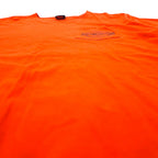 HARLEY DAVIDSON ロゴプリント Tシャツ ポケT 2XL オレンジ コットン FORT WAYNE, INDIANA ビッグサイズ