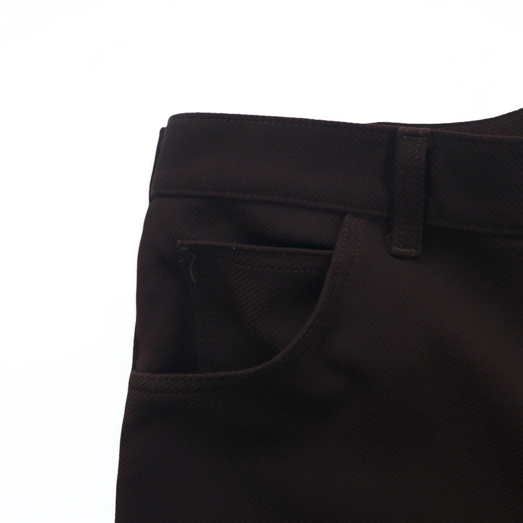 Lee 70s USA Made Flare Slacks Pants Bootcut L Brown 42 TALON Zip Polyester