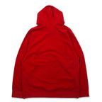 90s STEVE &amp; BARRY'S Reverse Weave Pullover Hoodie L Red College OHIO STATE Arch Logo