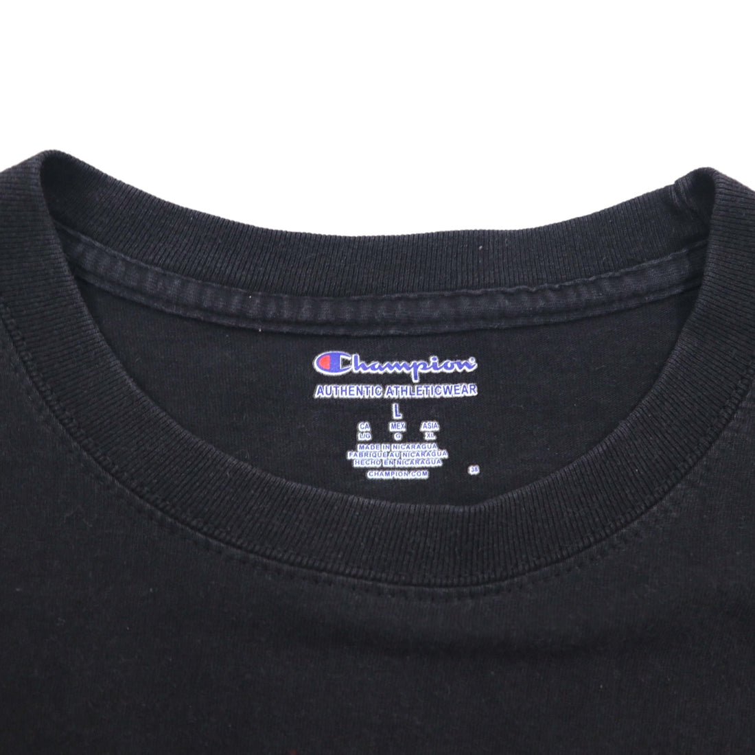 Champion College Print T-Shirt, XL, Black Cotton, Florida State Arch Logo