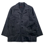 KCERO COMFORT 90s Leather Jacket Car Coat M Black Leather