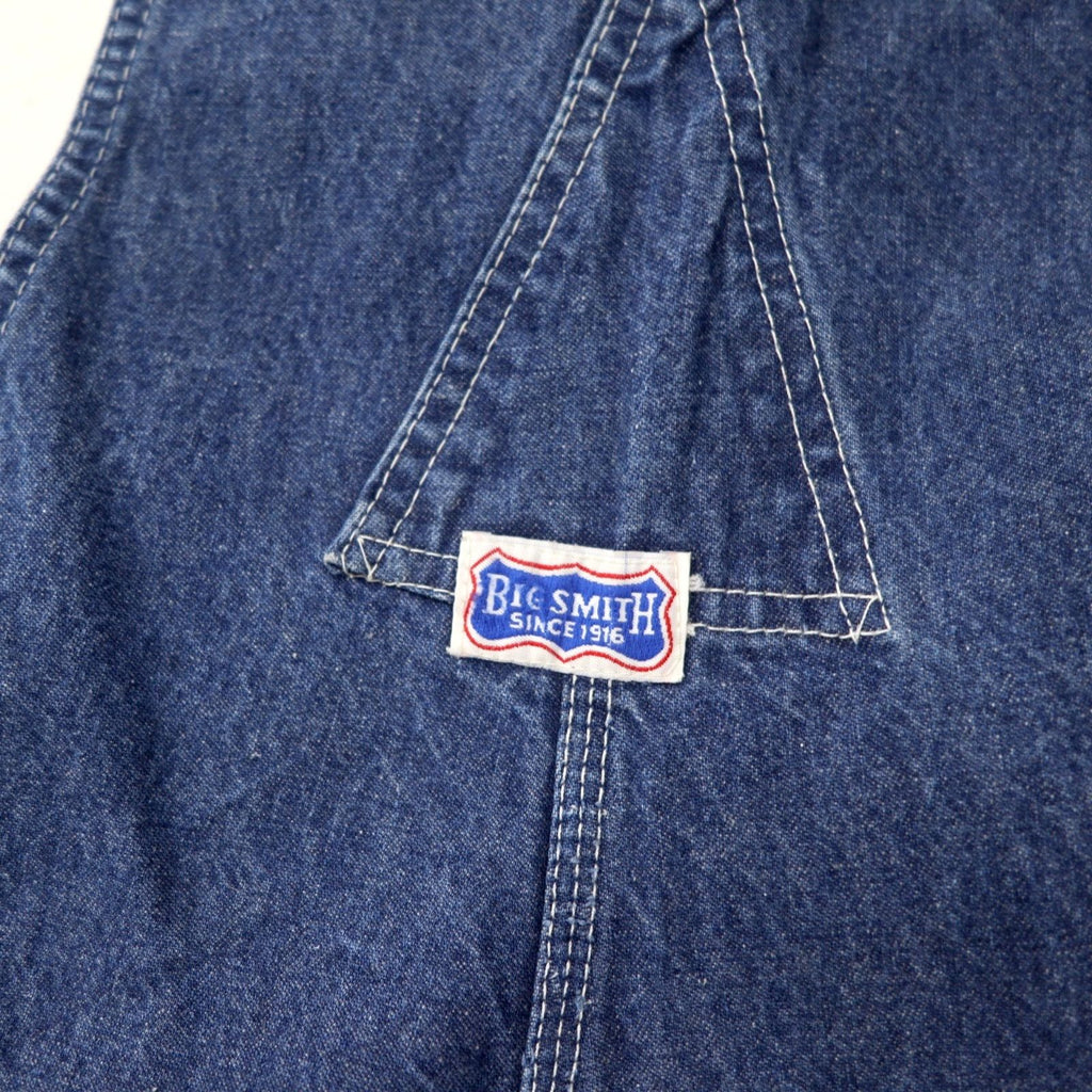 BIG SMITH 60's USA made denim overalls XL indigo blue donut buttons