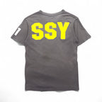 Stussy 90s USA Made Old Stussy Single Stitch T-Shirt, Size Small, Gray Cotton, Double-Sided Print