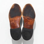 THE FLORSHEIM SHOE 1980s Plain-Toe Derby Dress Shoes, Size 29cm, Bordeaux Leather, 30834