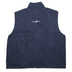 90s URBAN NORTH END nylon tech vest XL navy mesh liner