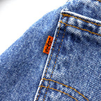 Levi's 90s USA made orange tab loose fit tapered denim pants L indigo blue LOOSE FIT STRAIGHT LEG 15961 0766