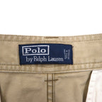 Polo by Ralph Lauren 90s Polo Chino Short Cargo Pants, Size M, Beige, Cotton