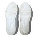EMPORIO ARMANI Hungarian-made leather slip-on sneakers, 28cm, white, EXTRA LIGHT F282