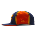 Made in USA NEW ERA Baseball Cap 59.6cm Navy Orange NBA WARRIORS 37 VAN EXEL