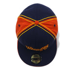 Made in USA NEW ERA Baseball Cap 59.6cm Navy Orange NBA WARRIORS 37 VAN EXEL