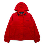 POLO JEANS CO. RALPH LAUREN 90年代 フーデッド ナイロンジャケット S レッド 中綿 キルティングライナー