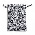 Tadanori Yokoo x Buena Vista "Zatsuto Dokuro" Pouch/Sacoche Shoulder Bag, White, All-Over Print, Made in Japan