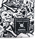 Tadanori Yokoo x Buena Vista "Zatsuto Dokuro" Pouch/Sacoche Shoulder Bag, White, All-Over Print, Made in Japan