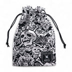 Tadanori Yokoo x Buena Vista "Zatsuto Dokuro" Pouch/Sacoche Shoulder Bag, White, All-Over Print, Made in Japan