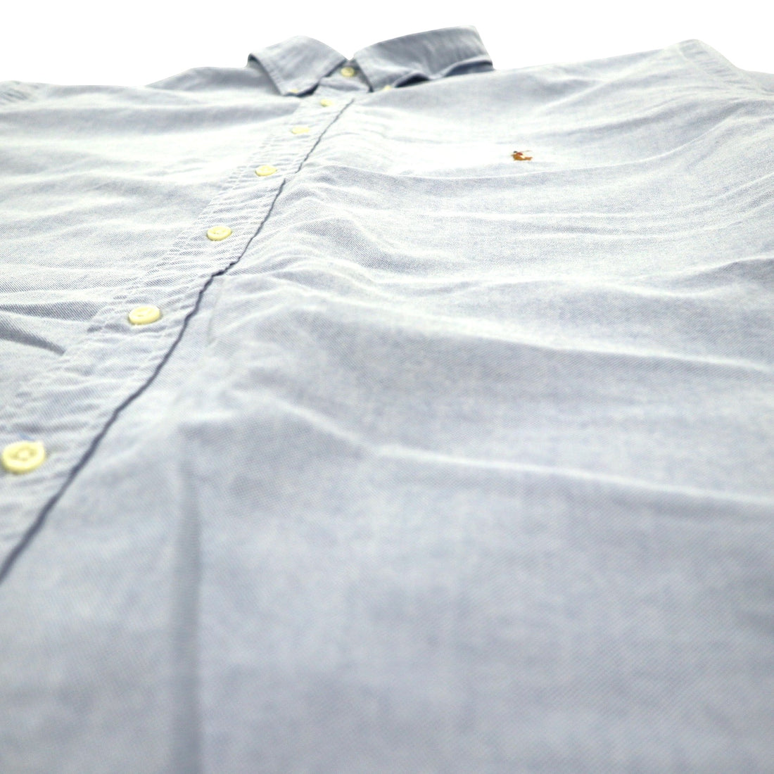 Ralph Lauren 90年代 オックスフォード ボタンダウンシャツ 2XLT ブルー コットン CLASSIC FIT スモールポニー 刺繍