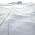 Ralph Lauren 90年代 オックスフォード ボタンダウンシャツ 2XLT ブルー コットン CLASSIC FIT スモールポニー 刺繍