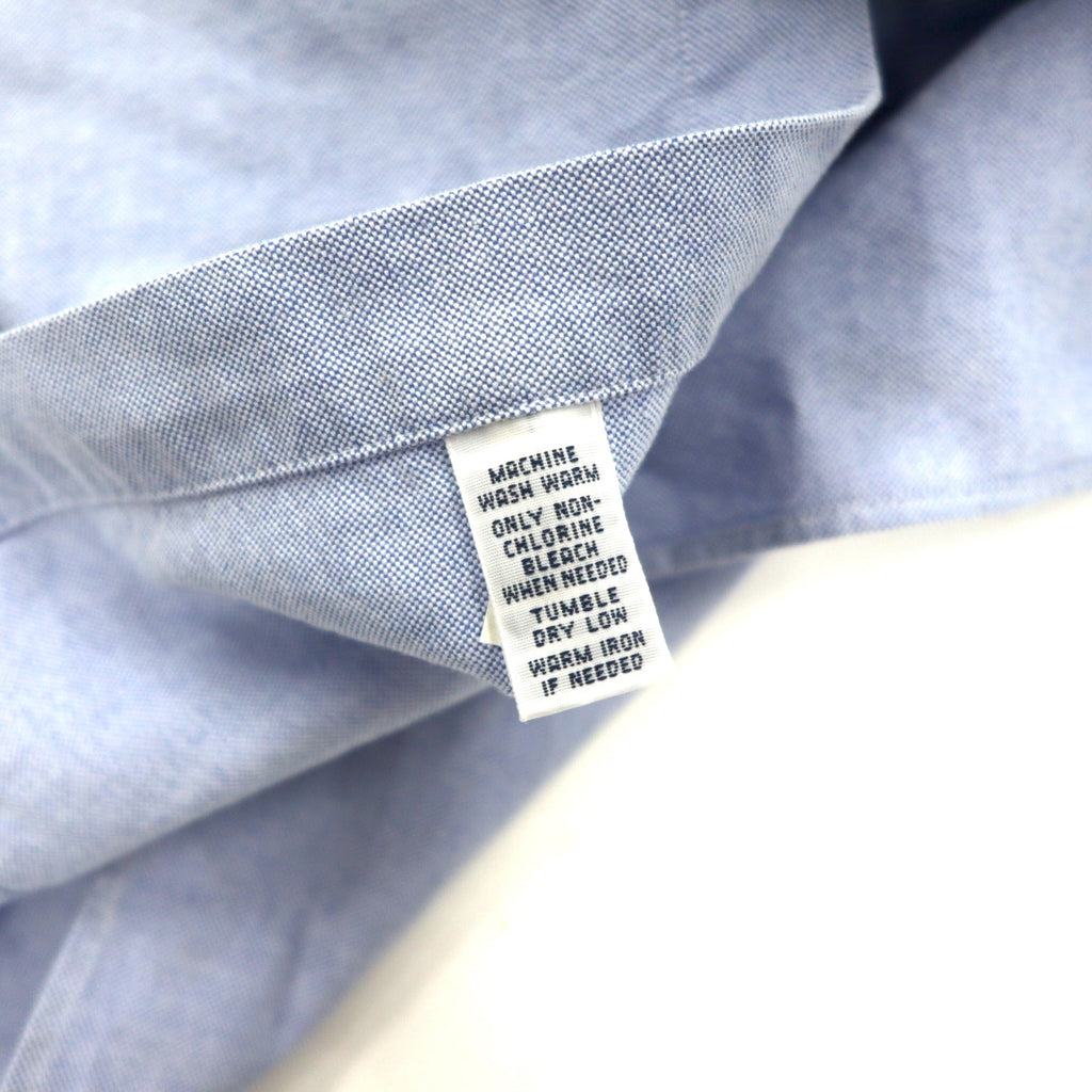 Ralph Lauren 90年代 オックスフォード ボタンダウンシャツ 2XLT ブルー コットン CLASSIC FIT スモールポニー 刺繍