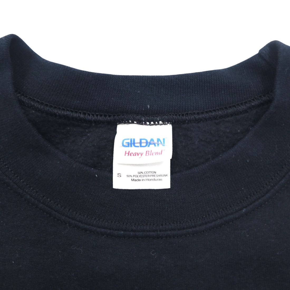 GILDAN Crew Neck Sweatshirt S Black Fleece Lined Animal Art Print Clarence Lobo Elementary