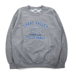 GILDAN Crew Neck Sweatshirt S Grey Fleece Lined GRAND VALLEY VOLLEY BALL